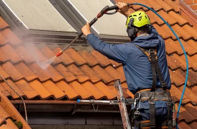 Démoussage et hydrofuge de toiture à Échenevex